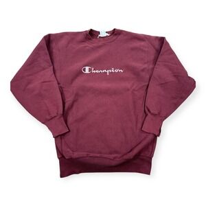 Vintage Champion Sweatshirt Men's 2XL Burgundy Reverse‎ Weave Crewneck USA Made